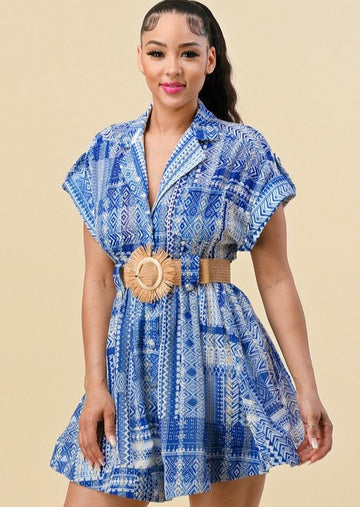 Bon Voyage Dress Blue