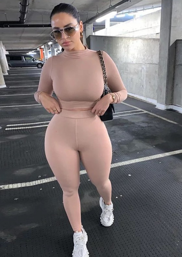 Slay All Day Legging Set Khaki