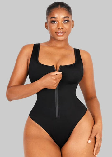 Mi Cielo Shaping Tummy Control One Piece Swimsuit Black