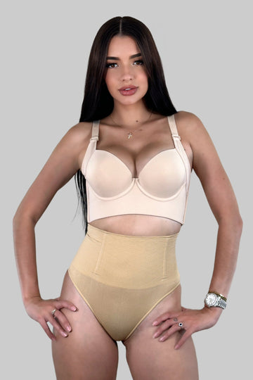 Seamless Waist Cincher Shapewear Thong Natural Shaping Cream