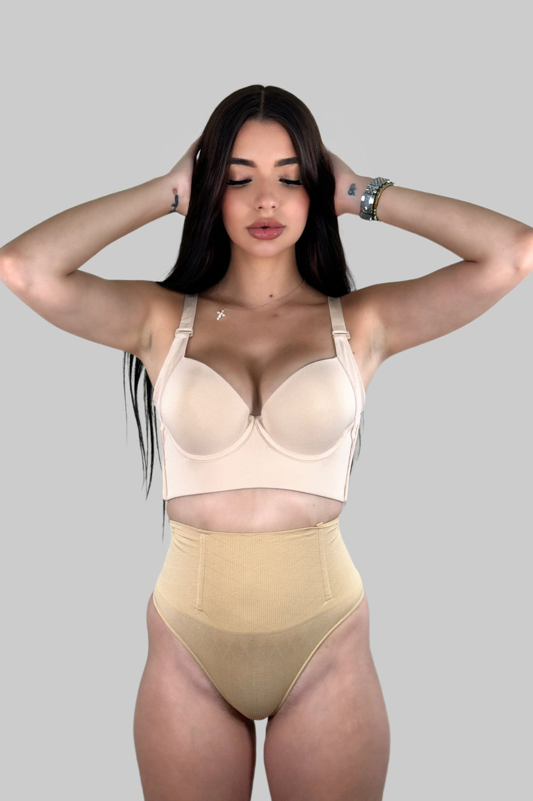 Seamless Waist Cincher Shapewear Thong Natural Shaping Cream