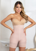 Alina Colombian High Waisted Butt Lifting Shorts Beige