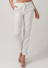 Basic Ancle Line Slack Pants White