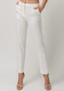 Basic Ancle Line Slack Pants White