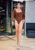 No Regrets Bodysuit Brown