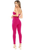 SNATCHED UNDER BUST TUBE TOP JUMPSUIT PINK