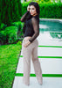 Girl Talk Bodysuit in Black