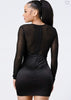 Vegas Girl Mini Dress ( Black )